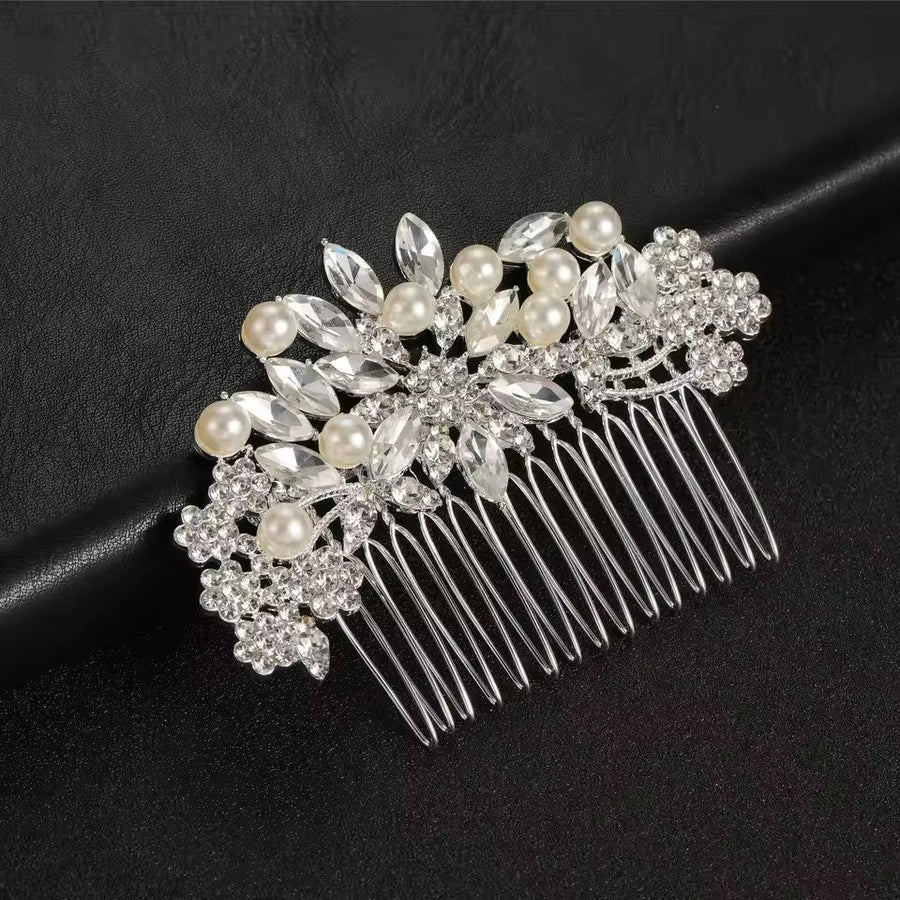 Rose Rhinestone Hair Accessory