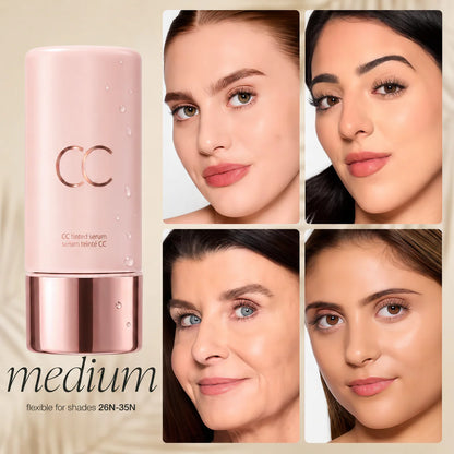 CC Color-Correcting Tinted Serum | 4-in-1 Skincare Makeup | Shade-Adaptive | 24H Hydration | 16H Waterproof