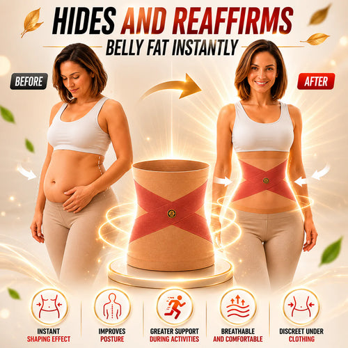 360° Waist Sculpting Compression Belt – Breathable Tummy Control Shapewear for Women