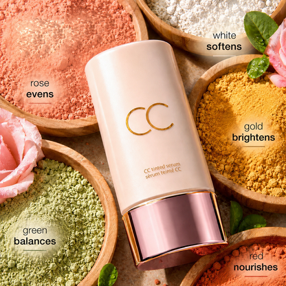 CC Color-Correcting Tinted Serum | 4-in-1 Skincare Makeup | Shade-Adaptive | 24H Hydration | 16H Waterproof